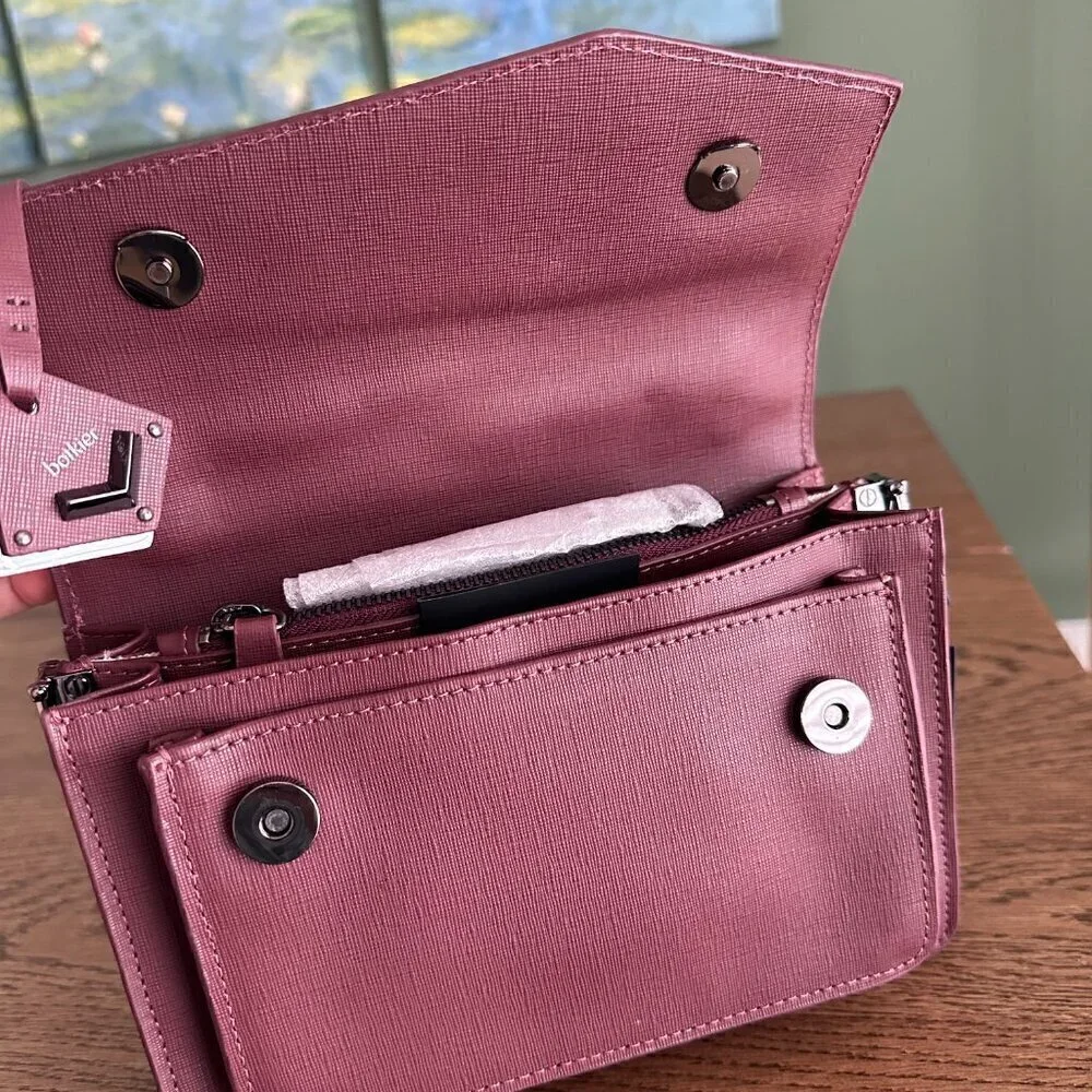 NWT! Botkier Cobble Hill Satchel -Port Wine saffiano leather